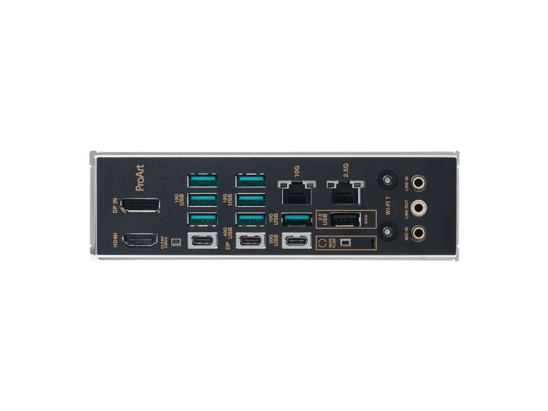 ASUS ProArt X870E-CREATOR WIFI - Bundkort - ATX - Socket AM5 - AMD X870E Chipset - USB4, USB-C 3.2 Gen 2x2, USB 3.2 Gen 2, USB 3.2 Gen 1 - Wi-Fi 7, 2.5 Gigabit LAN, 10 Gigabit LAN, Bluetooth - onboard grafik (CPU påkrævet) - HD Audio (8-kanaler)