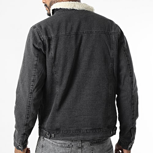 Veste Jean Col Mouton R206 Noir