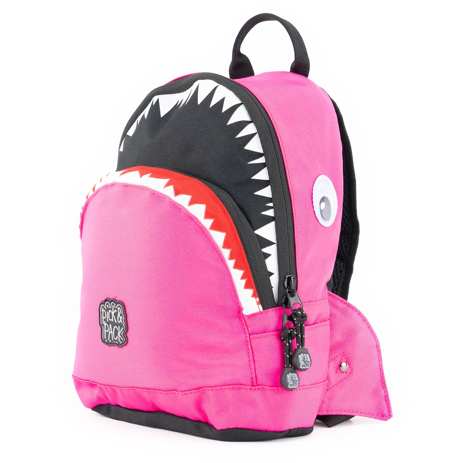 Pick & Pack Rucksack Shark Shape S Fuchsia