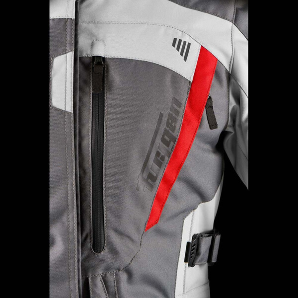 Furygan - Veste femme Apalaches Lady Evo Gris / Gris Clair / Rouge