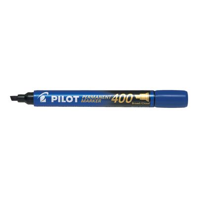 Pilot 400 - Marqueur permanent - pointe biseau large - bleu