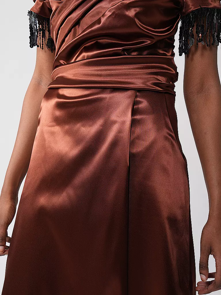 CLAUS TYLER Abendkleid hellbraun