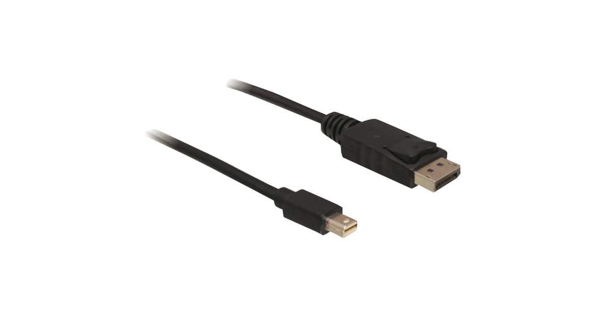 DeLOCKMini DisplayPort > DisplayPort adapter  (Zwart, 1,8 meter)