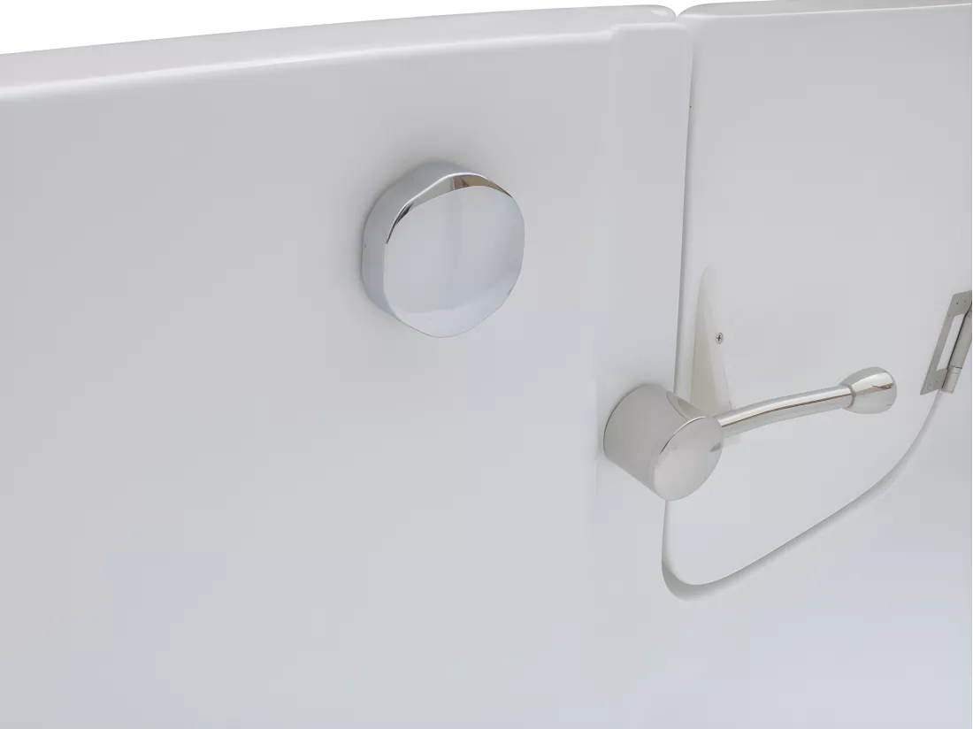 Baignoire d'angle avec porte SERVEE - 235L - 170*76*62cm - angle gauche