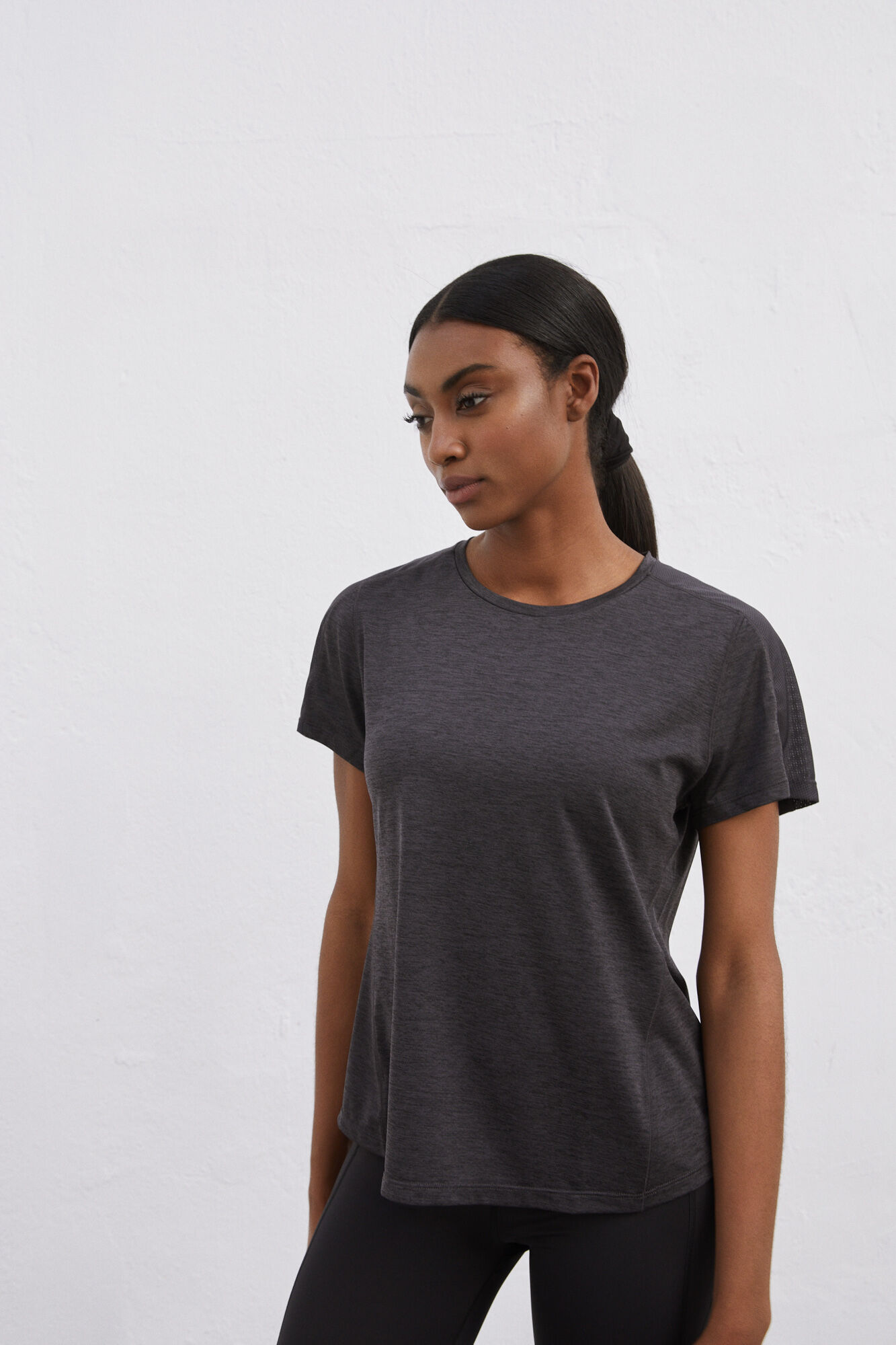 Camiseta negra ultraligera - negro