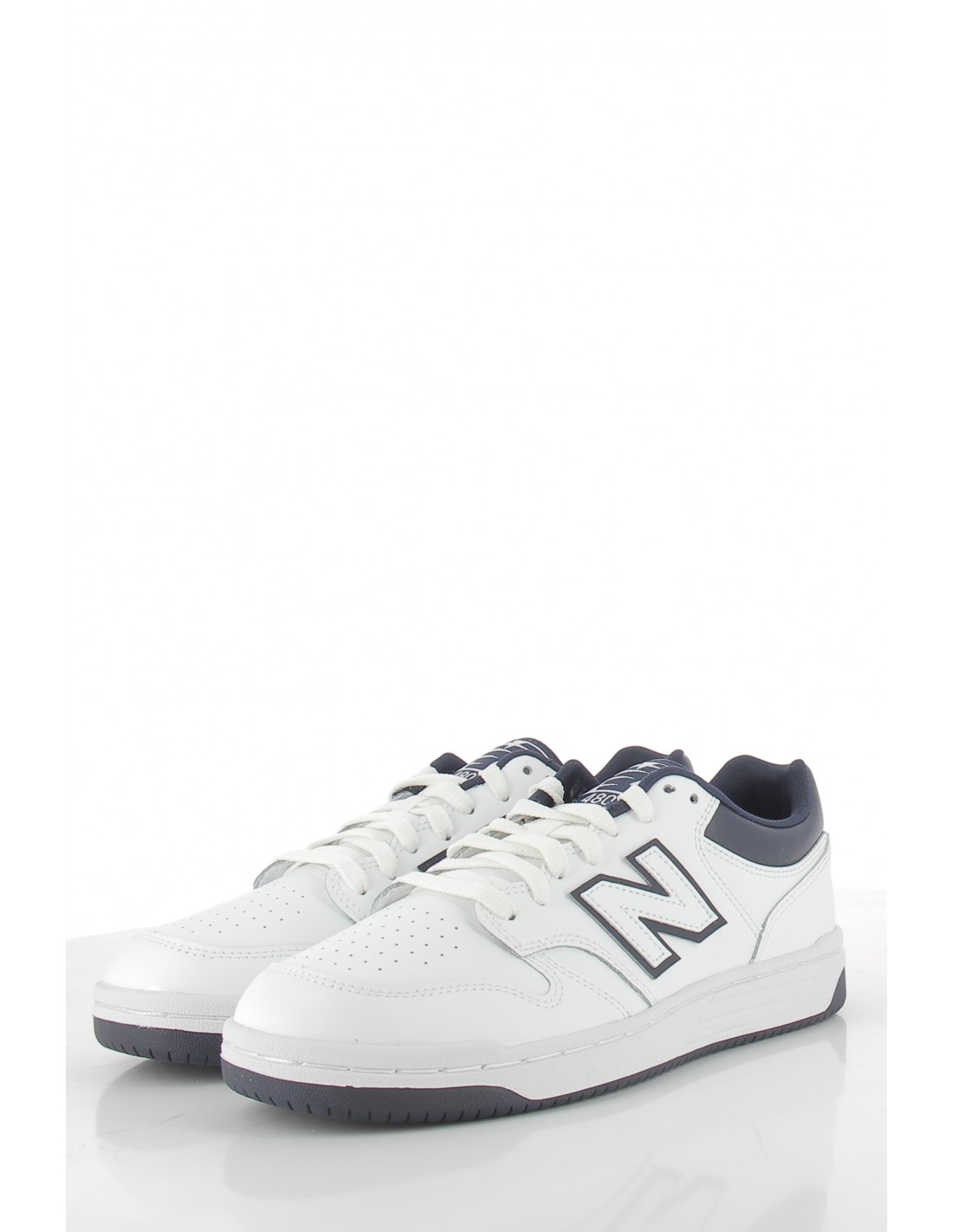 new balance Sneakers homme 480 cuir blanc/bleu