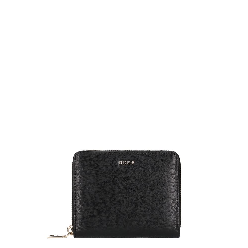 DKNY Bryant Sm Zip Around black/gold