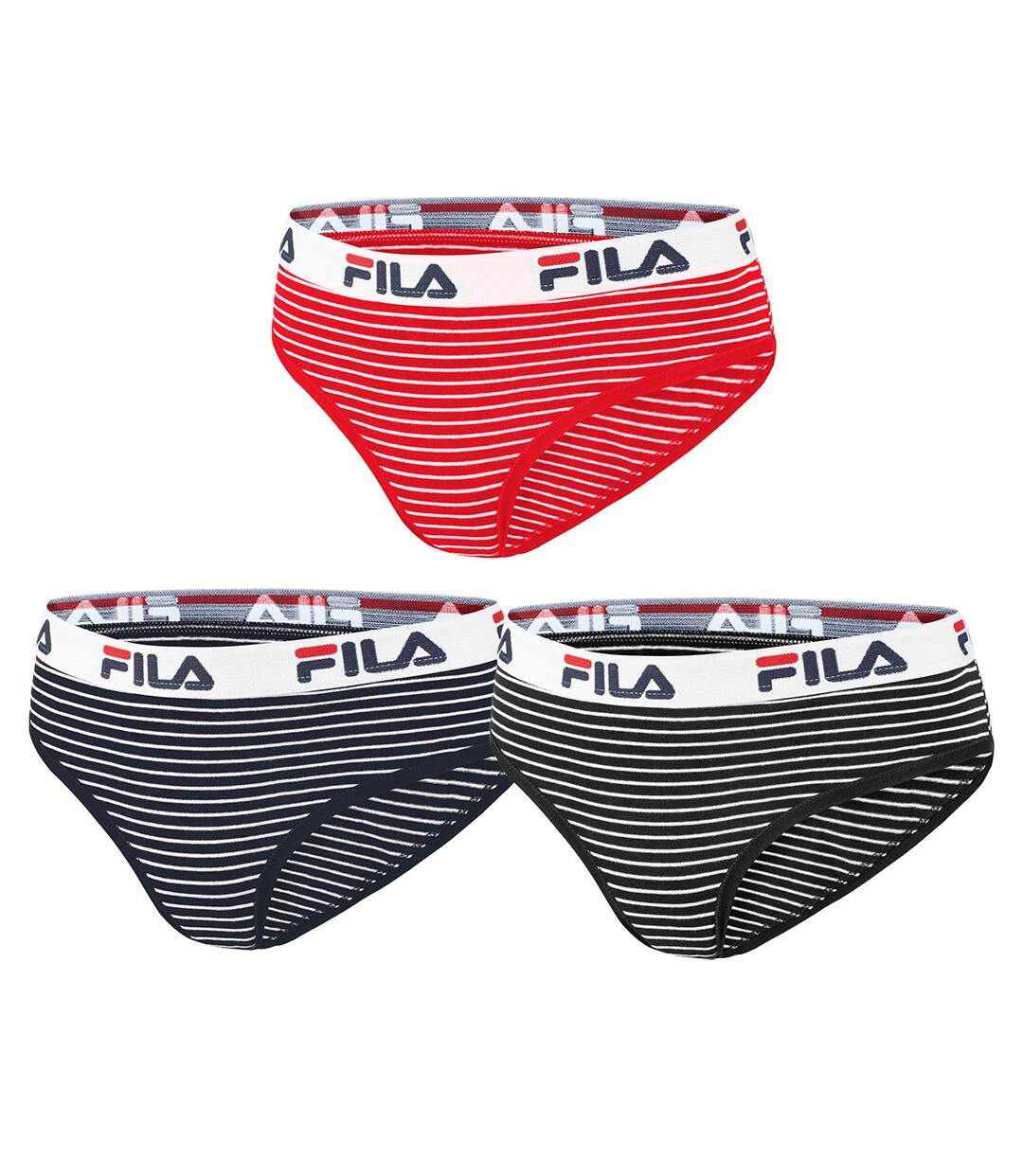 Boxer Shorty Femme Licence Sport compatible Fila Collection-Assortiment modèles photos selon arrivages- Pack de 3 Shorty Coton 6055
