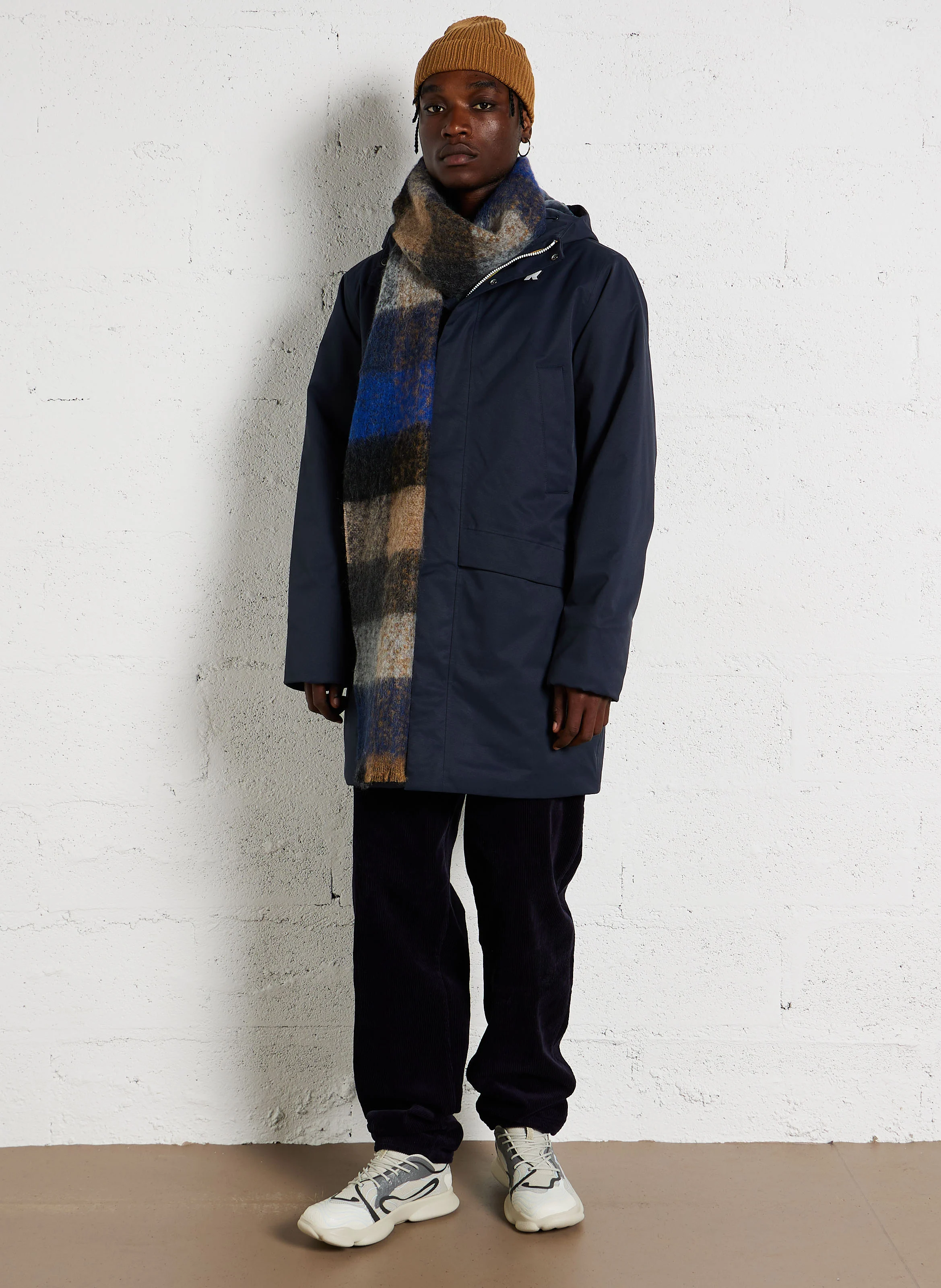 Echarpe imprimée à franges | Multicolore