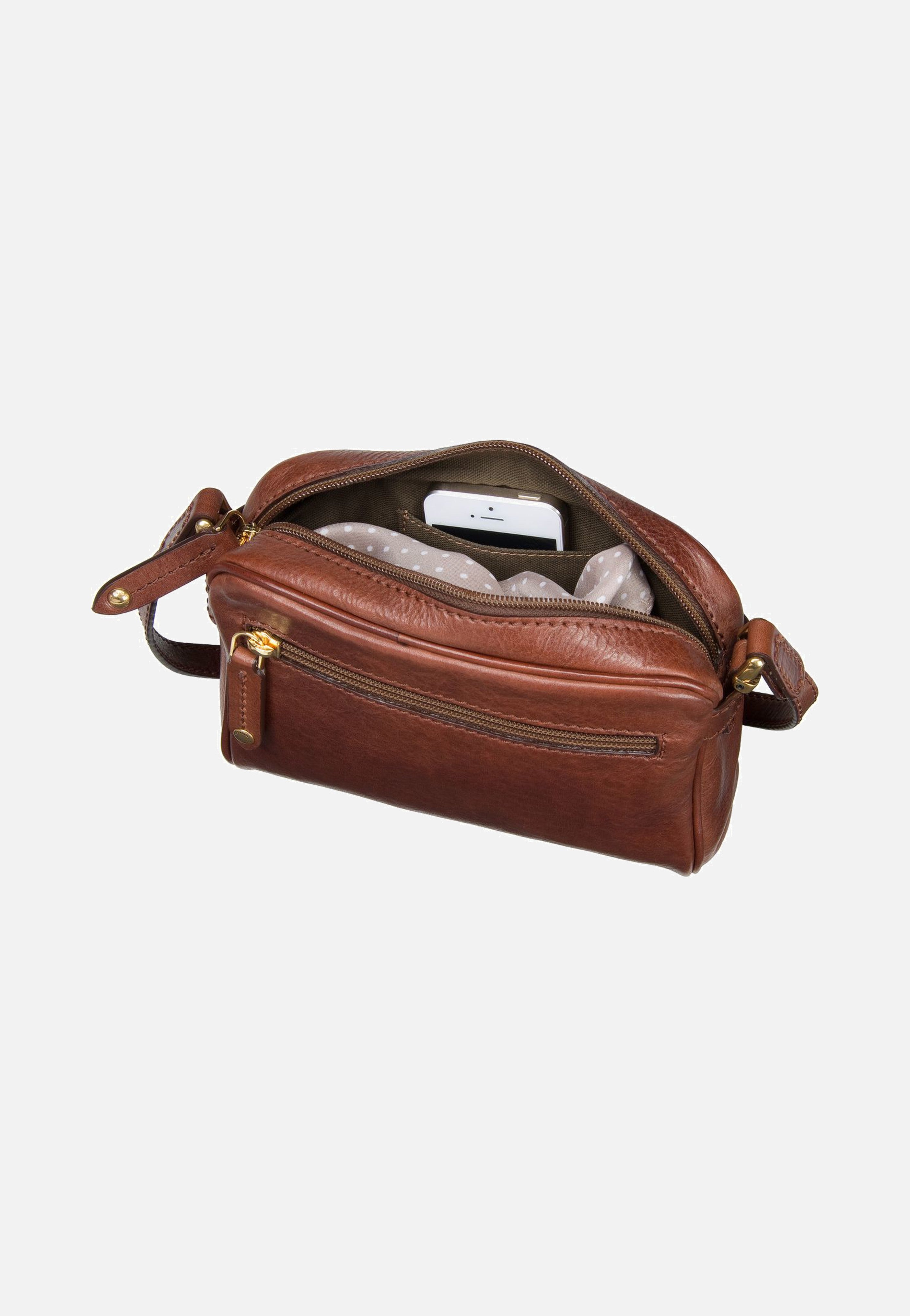 Story Donna Shoulder Bag Marrone/Oro - Umhängetasche