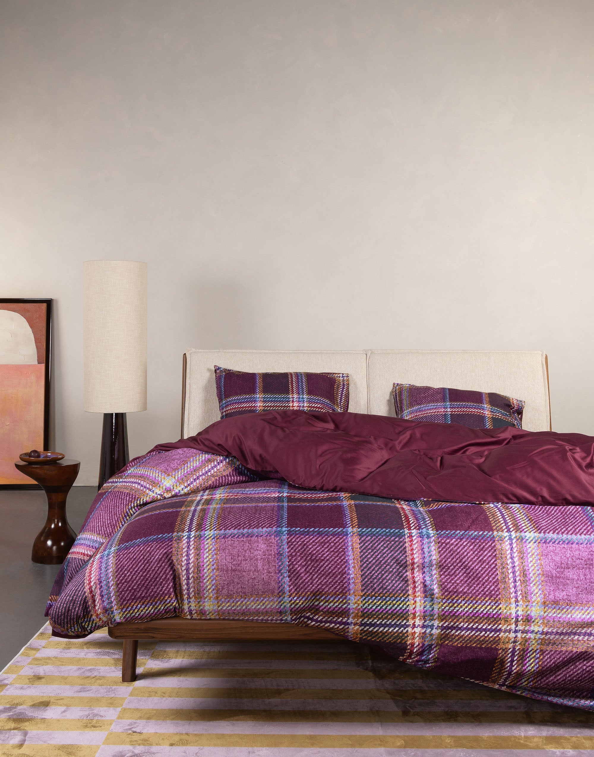 Essenza Meau Dekbedovertrek 140 x 200|220 cm - Mauve Wine