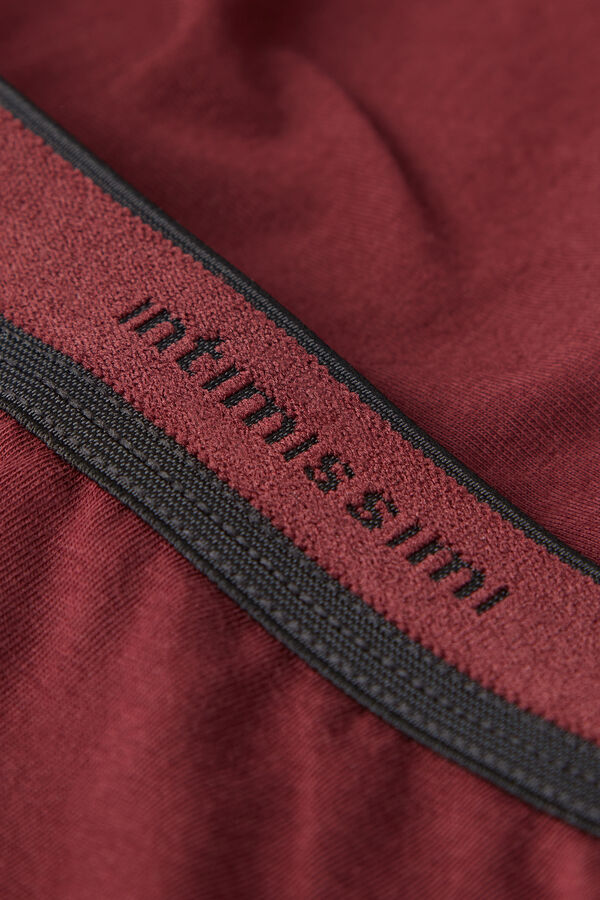 Cuecas boxer em algodão elástico Supima® com logotipo.
