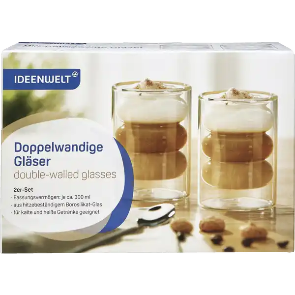 Doppelw. Gläser 2er-Set, 300 ml