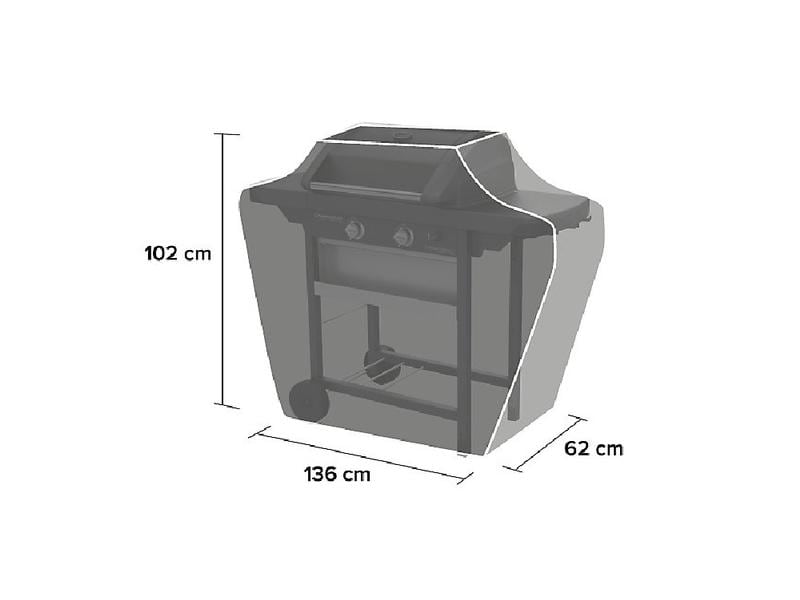 Campingaz Abdeckhaube Premium M, 136 x 62 x 102 cm Grillabdeckshaube für Campingaz-Grills
