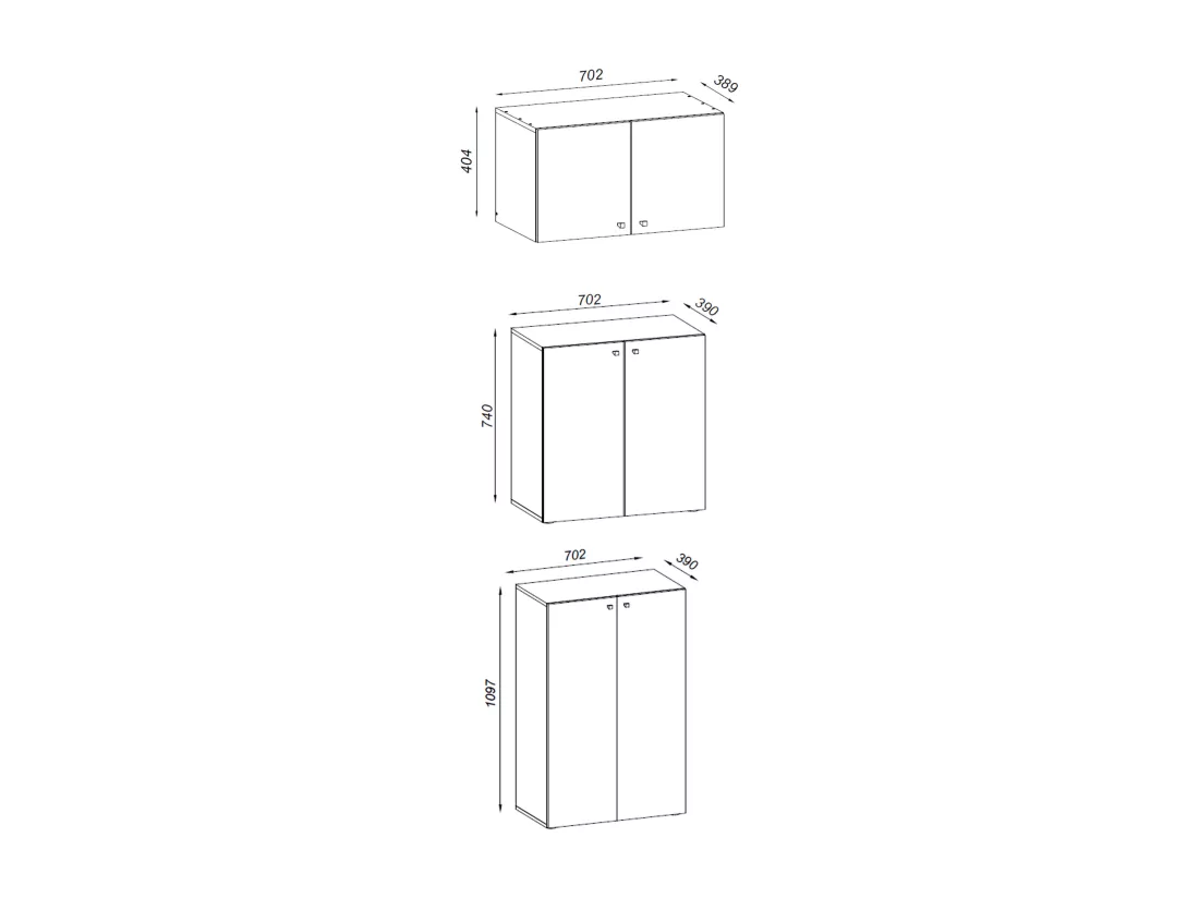 Armoire à chaussures Armoire à vêtements Lona 5f A