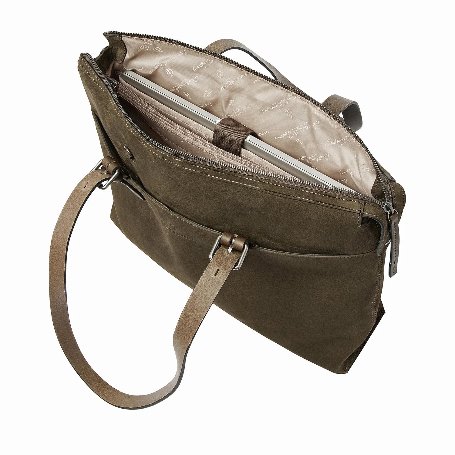 Castelijn & Beerens Nubuck Laptopbag 15.6