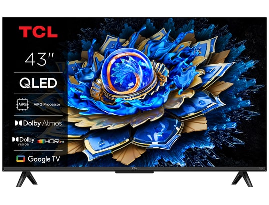 TCL - TV QLED 4K 108 cm 43T69C 4K QLED avec Google TV 2025