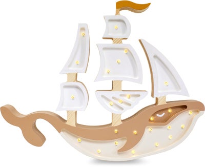 Little Lights Lampe Skip, Pirate Brown