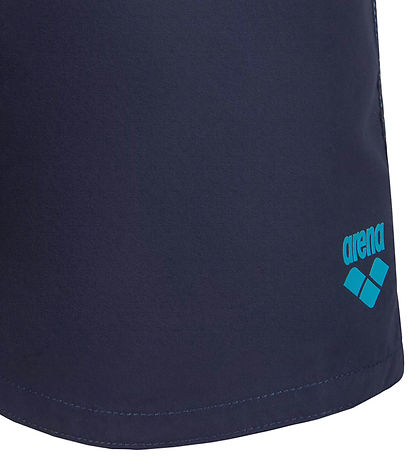 Arena Badeshorts - Solid R - Navy/Türkis