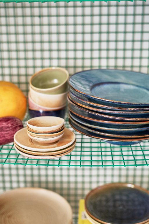 HKliving Chef Ceramic kom Ø10.7 rustic blue