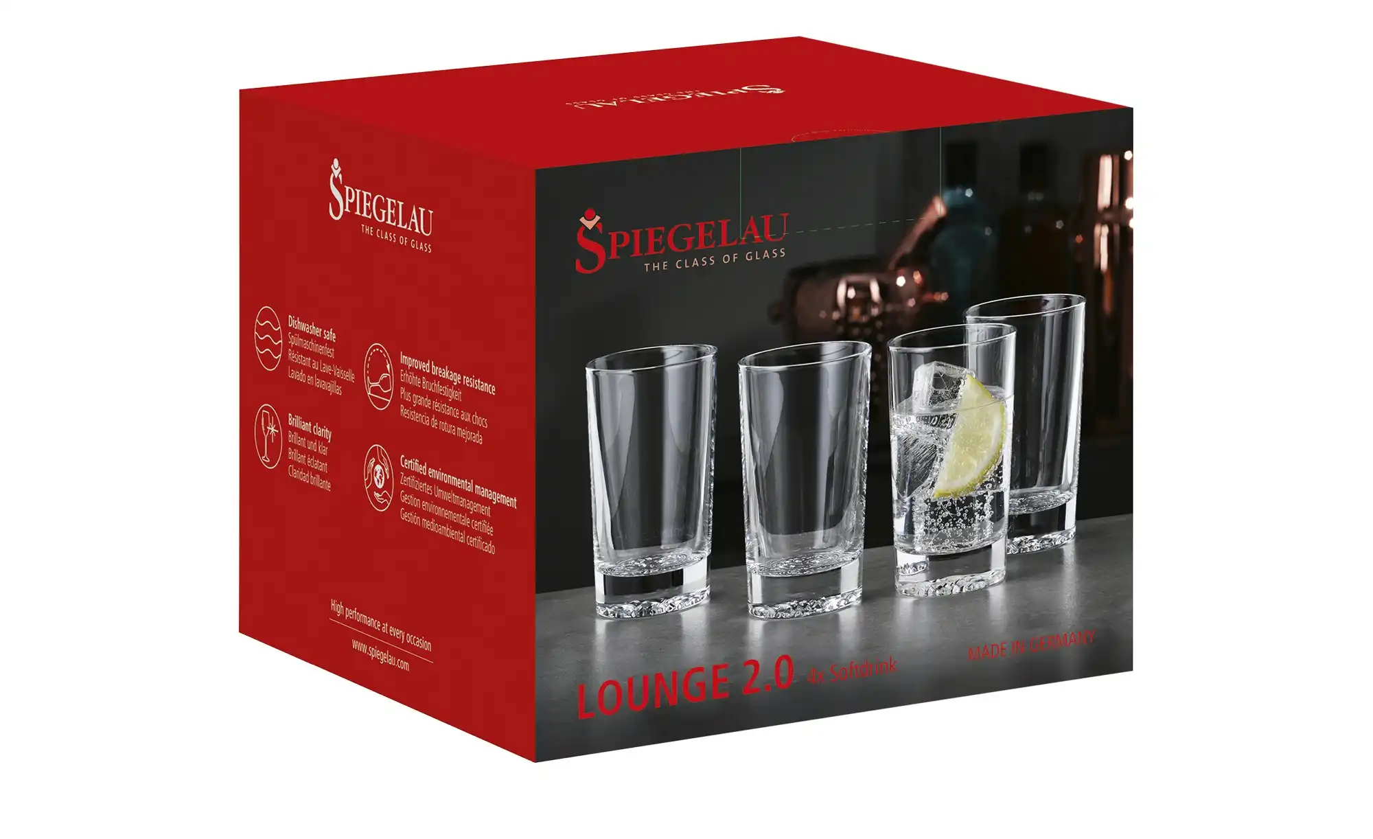 Spiegelau Softdrinkgläser 4er Set Lounge