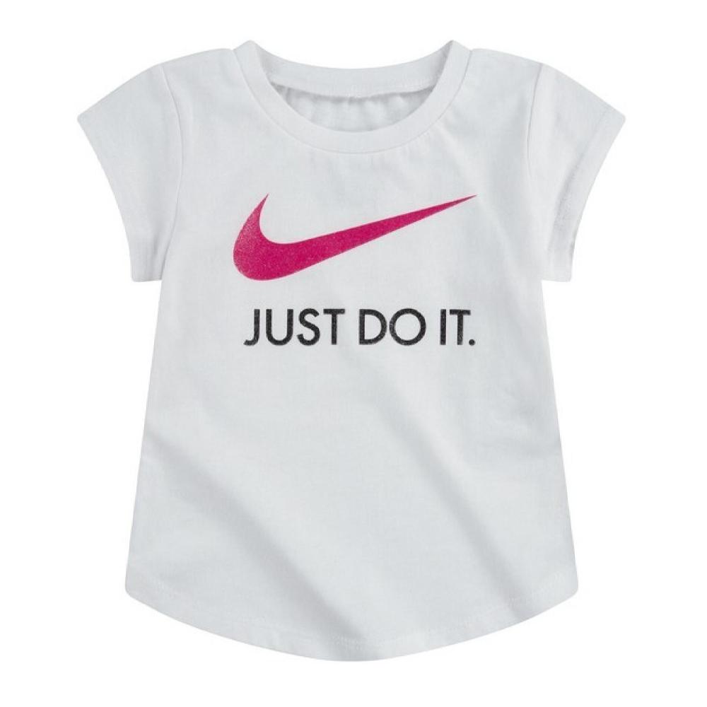 Nike T-shirt Blanc Fille Nike Nkg Swoosh
