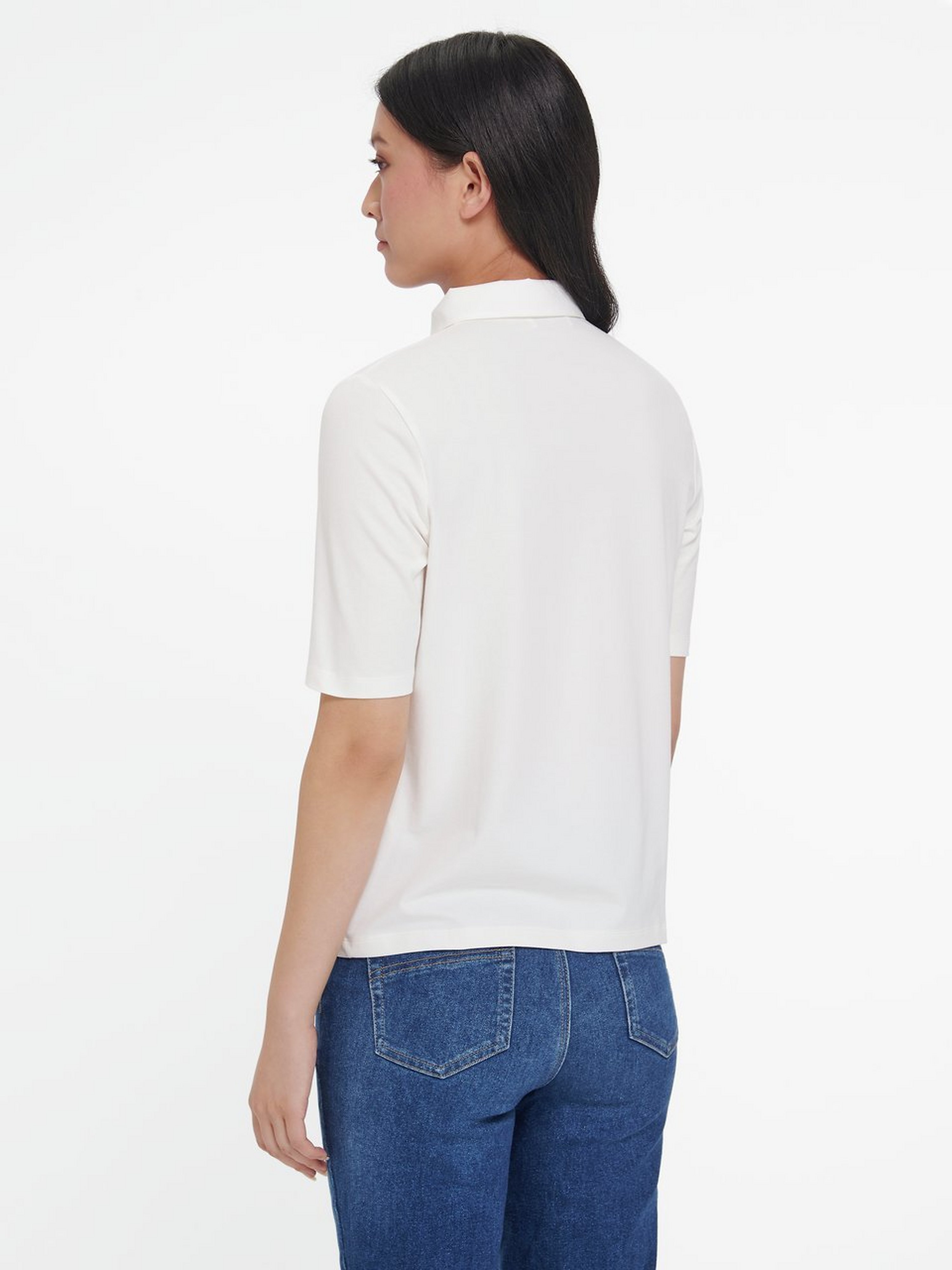 Jersey-Bluse mit 1/2-Arm