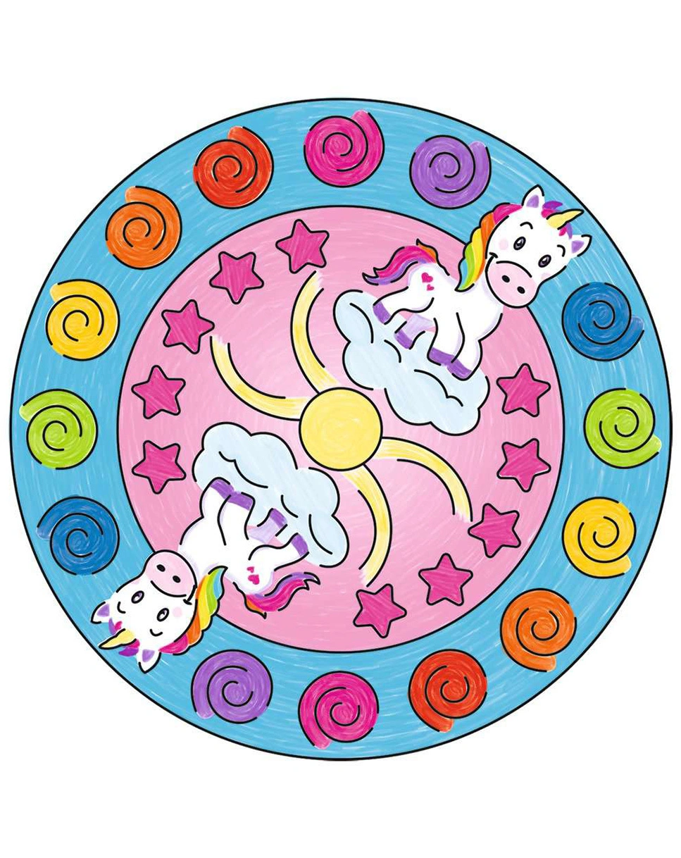Mal-Set MINI MANDALA-DESIGNER® UNICORN 16-teilig