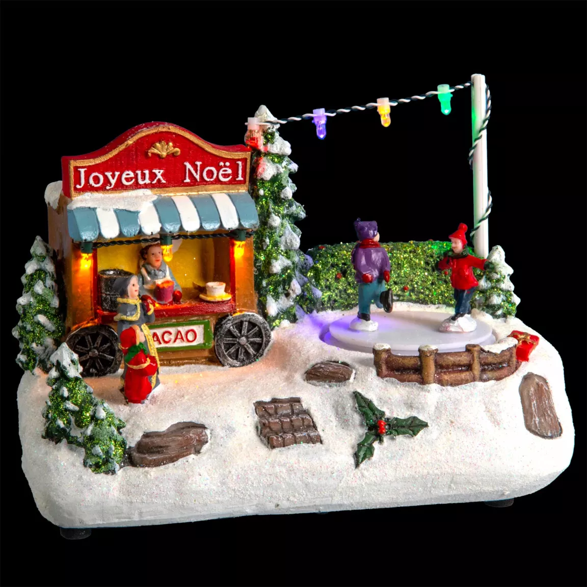 Stand de chocolat à piles