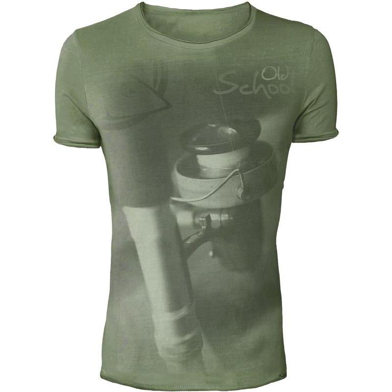 Tee Shirt Manches Courtes Homme Hot Spot Design Vintage Old School - Vert