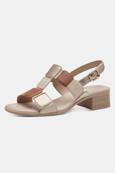 Tamaris Leder-Sandaletten, mehrfarbig, Weite H