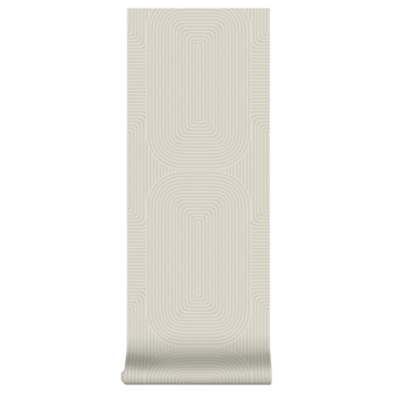 Vliesbehang Geo creme (dessin 120957)