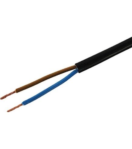STEFFEN Installationskabel TD 2 x 1.0 mm², 20 m Schwarz Installationskabel