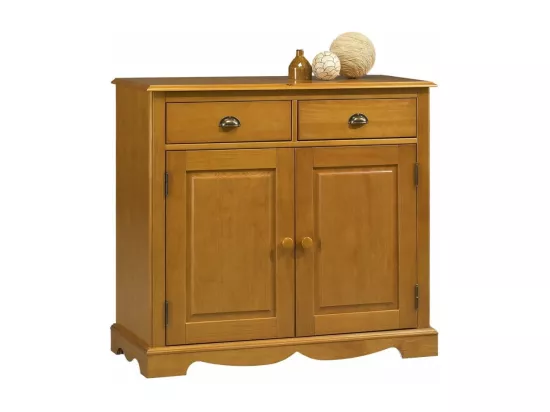 Buffet Vaisselier Pin Miel de Style Anglais