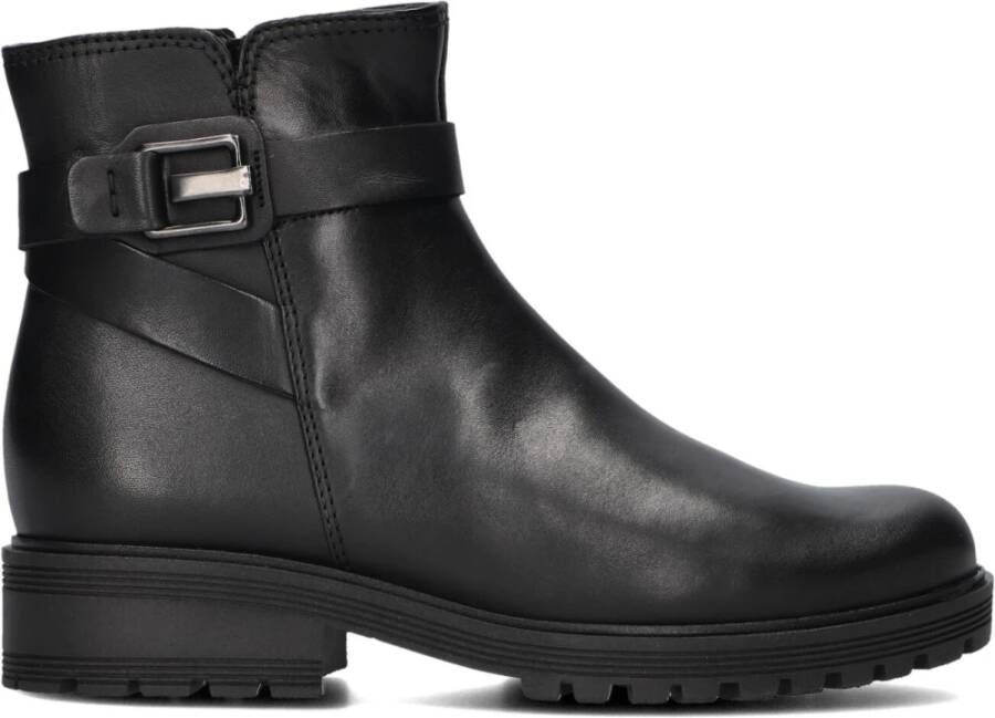 GABOR Enkellaarsjes Dames 762 Maat: 40 5 Materiaal: Leer Kleur: Zwart