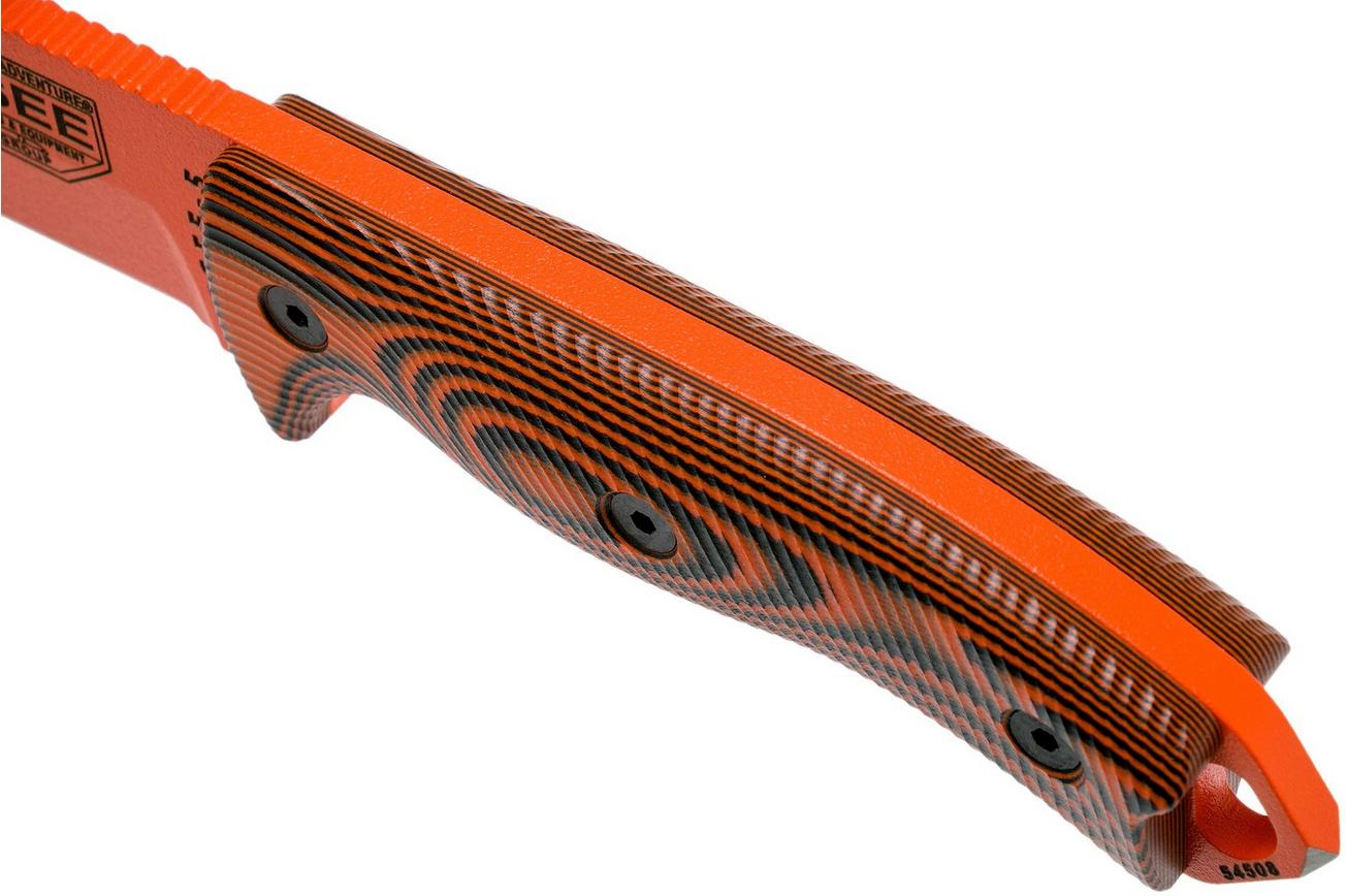 ESEE Model 5 Orange Blade 3D Orange-Black G10 survivalmes 5POR-006 kydex schede   clip plate
