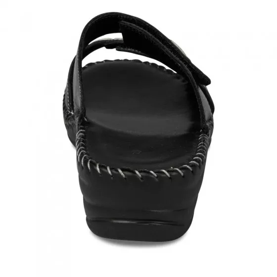 Mules NOIR NEOSOFT RELAX CUIR