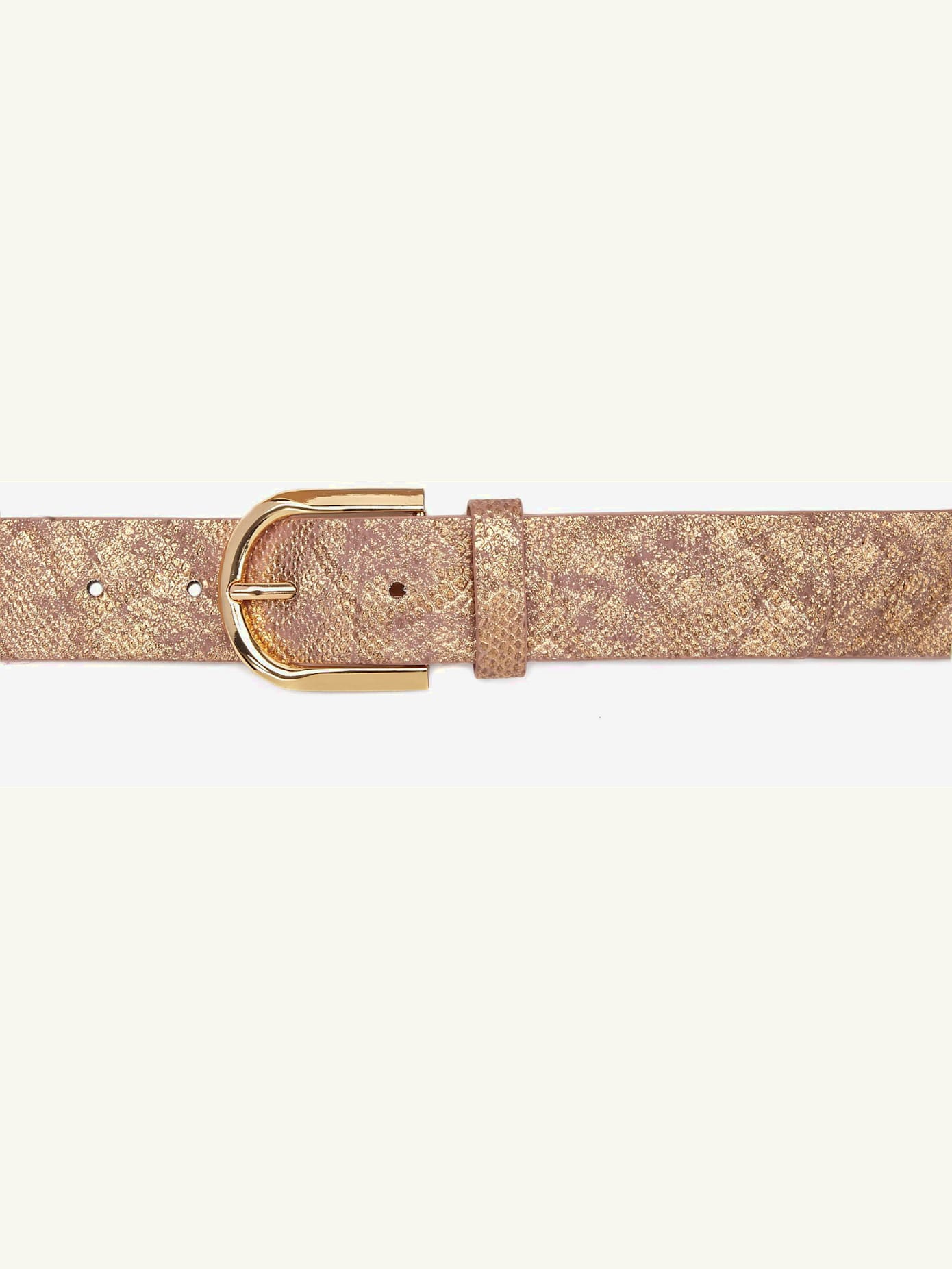 Ceinture hanches ceinture au look métallisé tendance avec motif animal en relief