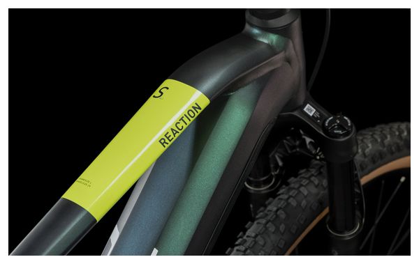 VTT Électrique Semi-Rigide Cube Reaction Hybrid SLT 750 Shimano XT 12V 750 Wh 27.5'' Vert Goblin