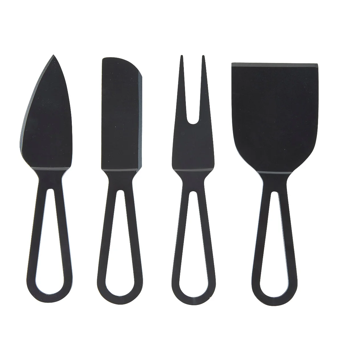 Bahne Interior  Osteknivsæt m. 4 dele - Black
