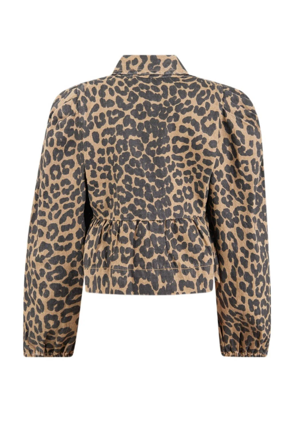 Shoeby blouse met panterprint bruin/zwart