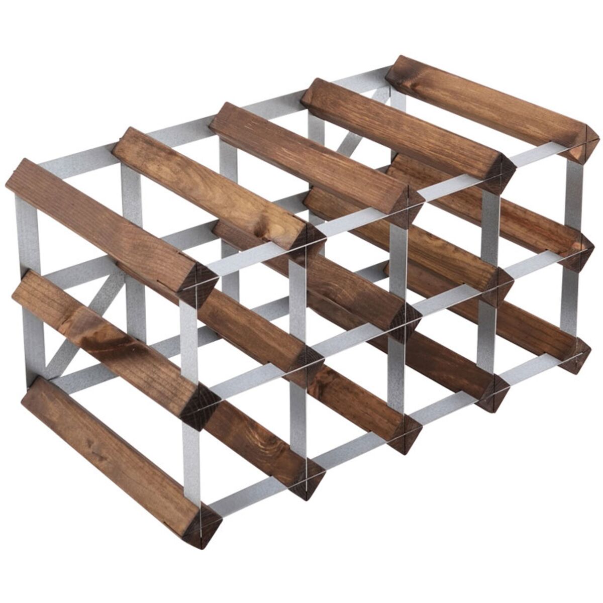 Vinstativ Påbyggingsbart 12 flasker Dark Oak