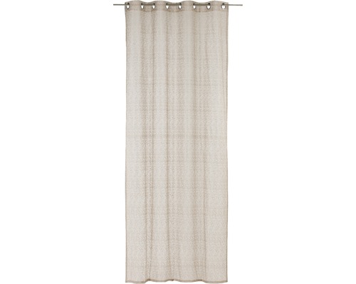 Sjaal met oogjes Colorful Moments taupe 140x255 cm