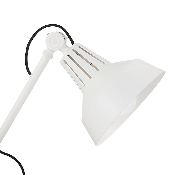 Lampe de bureau Yarra E27 IP20 blanc