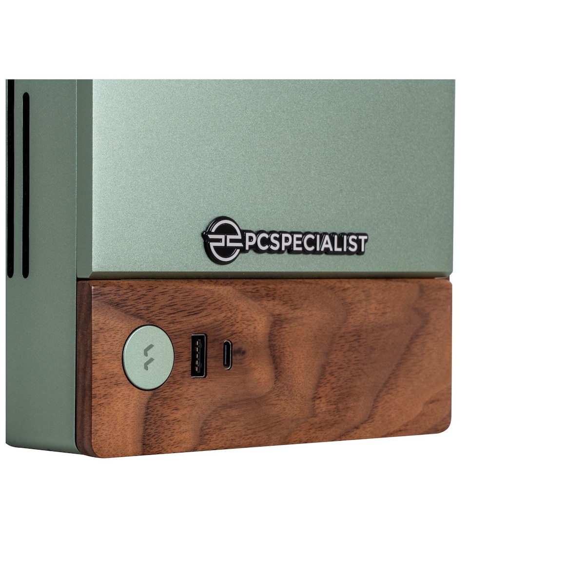 PCSpecialist Terra 100 R7-7X3D/16/1TB/4070S stasjonær gaming-PC (jade)