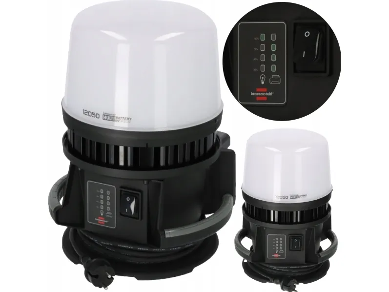 Brennenstuhl Professional Multi Battery 12050 MH - Arbejdslys - LED - 100 W - klasse E - 6500 K - grå, sort