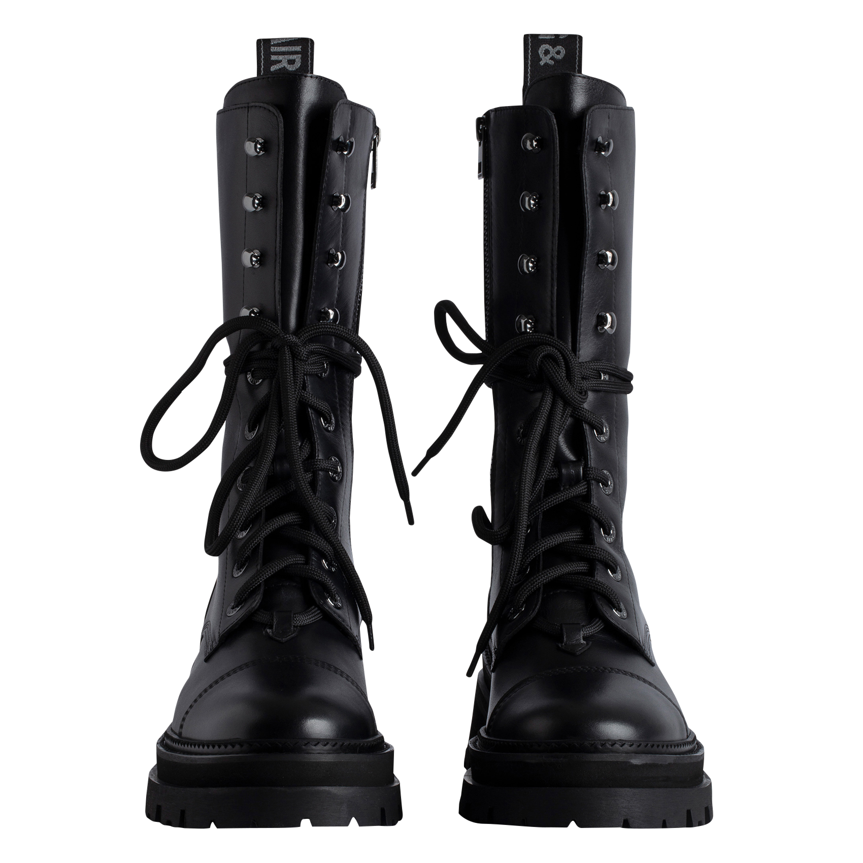 RIDE - Bottes à lacets en cuir | Noir