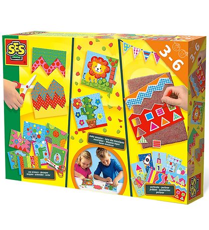 SES Creative - Jeg l?rer at klippe, l?gge mosaik og perforere