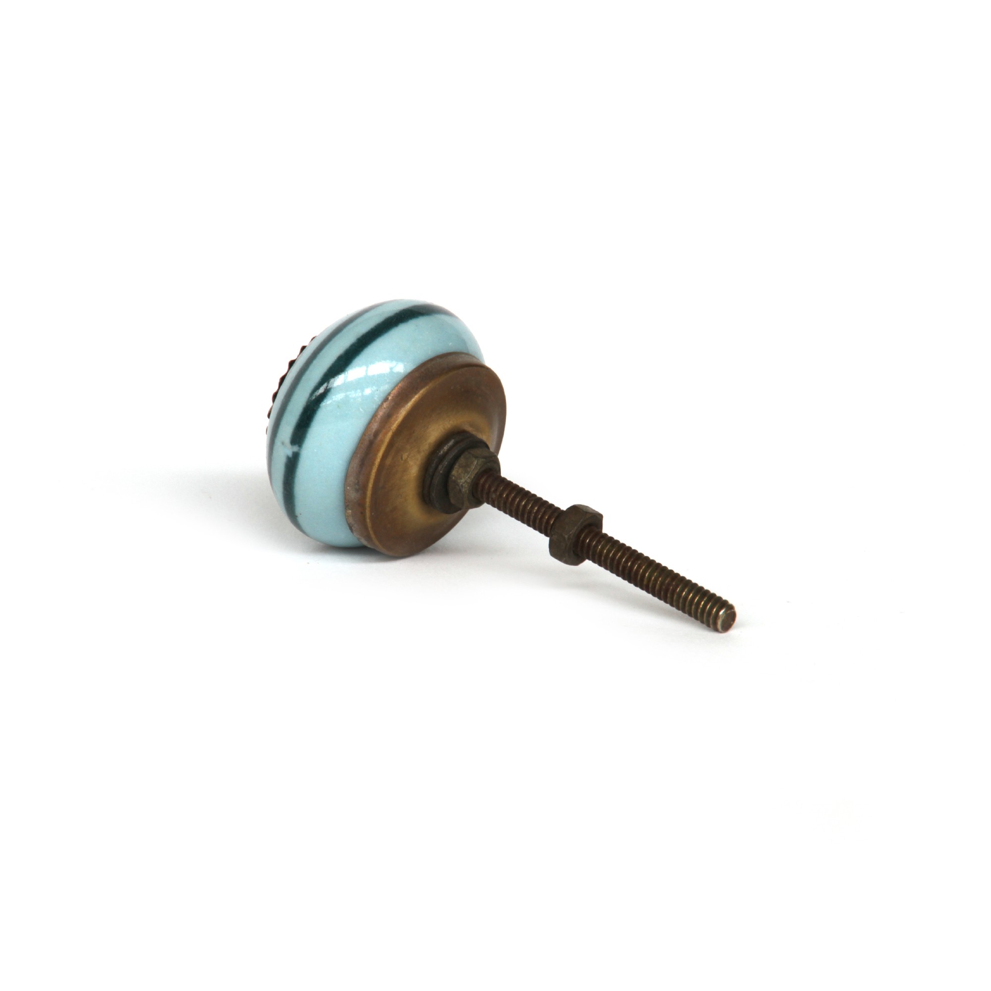 Knauf 'Spirale' rund, türkis, Ø 3 cm, L 2,5 cm günstig bestellen