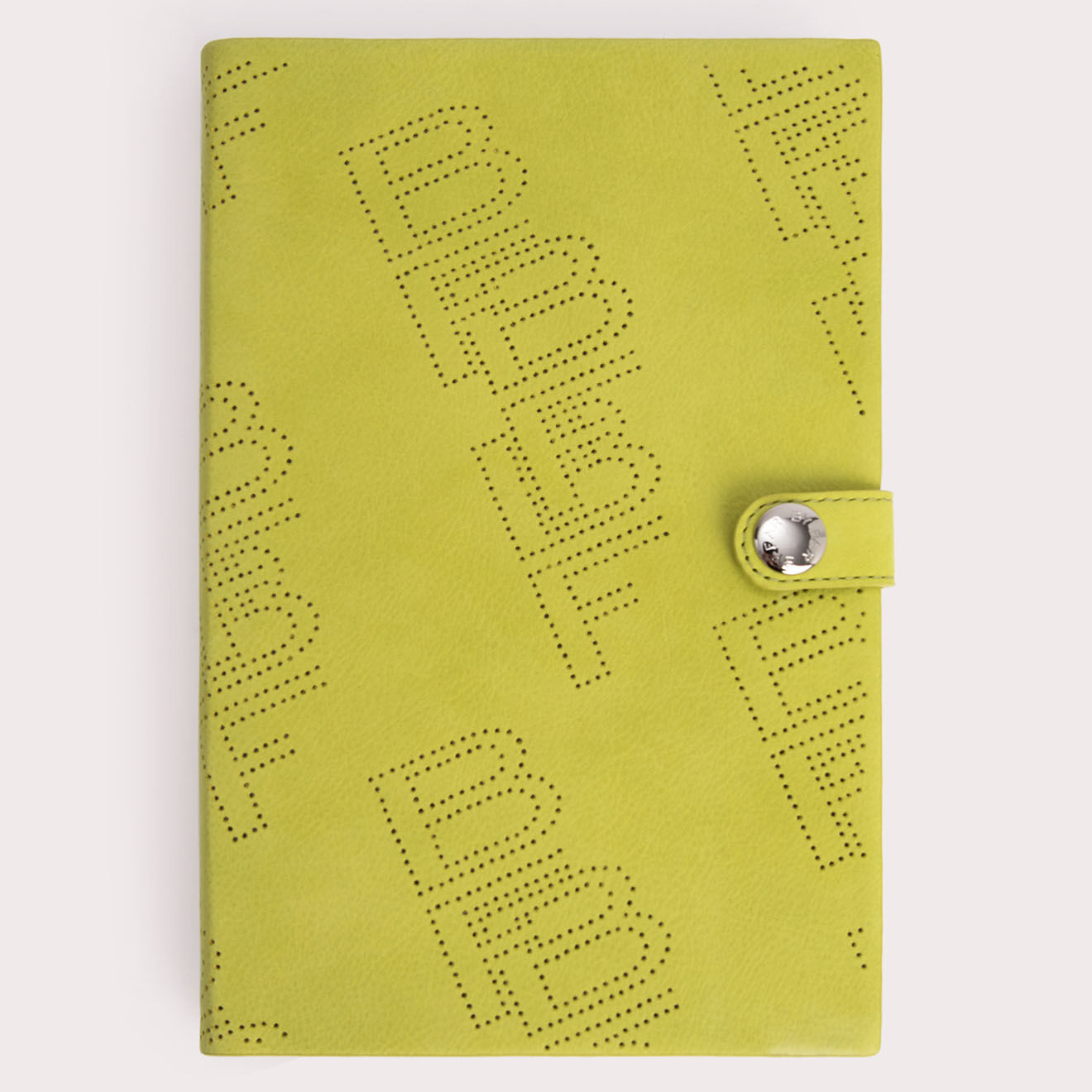 By Far Carnet de note en Cuir jaune
